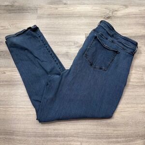 NYDJ Marilyn Straight Leg Jeans Womens 22W Blue Stretch Denim Lift Tuck Tech